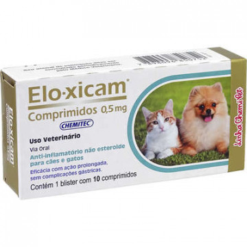 Eloxican Anti-Inflamatório para Cães e Gatos - 0,5 mg